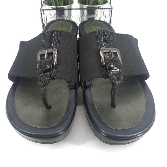 ❣SOLD❣Cole Haan Black Nike Air Slide Sandals - Picture 4 of 7